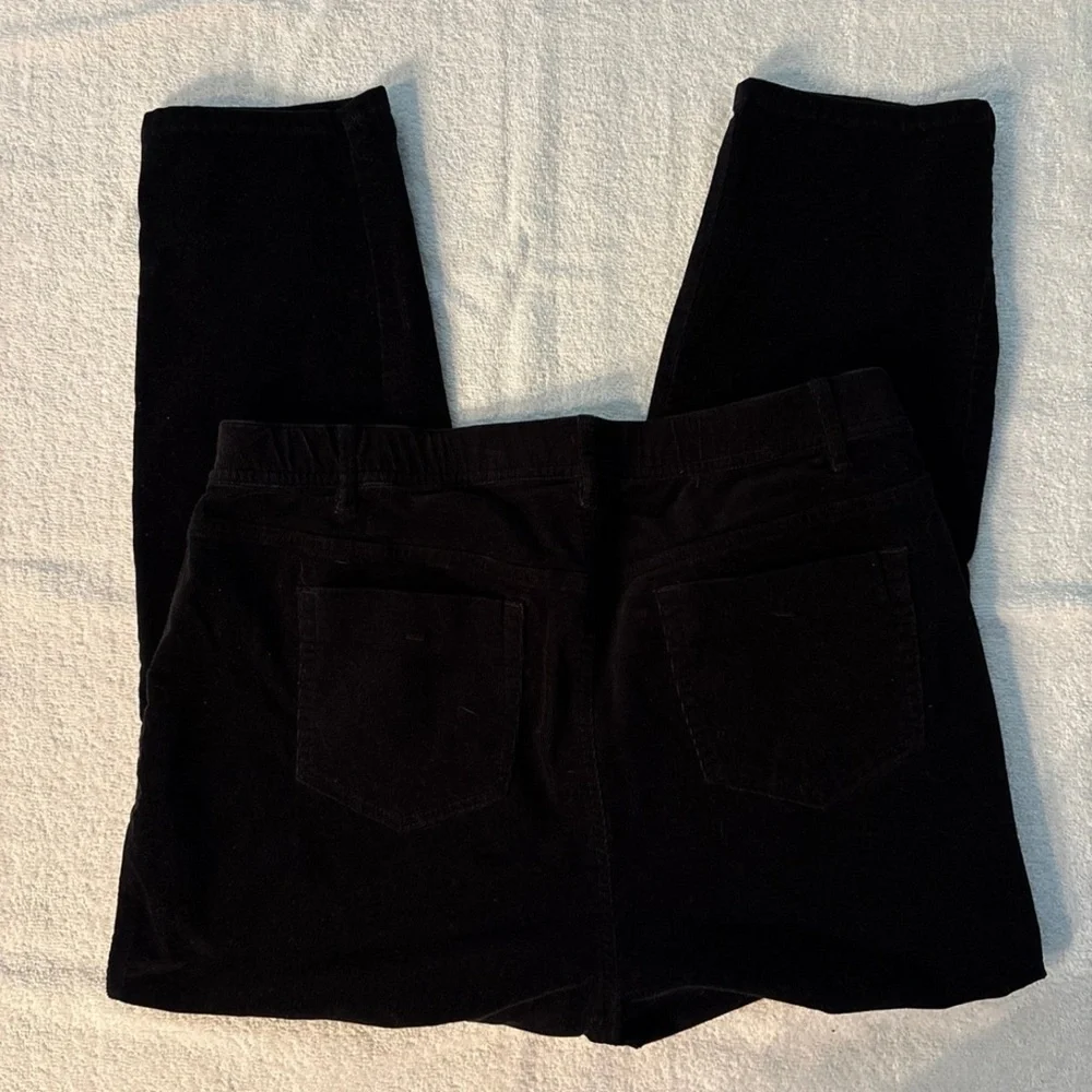 J. Jill Women’s Classic Black Corduroy Trousers - Picture 5 of 5
